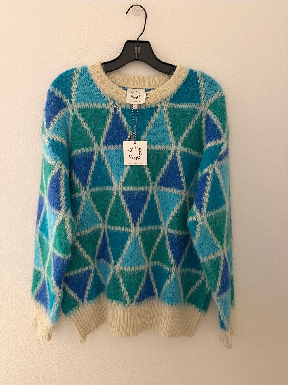 Lili Sidonio x Anthropologie Mohair sweater  NWT Size L